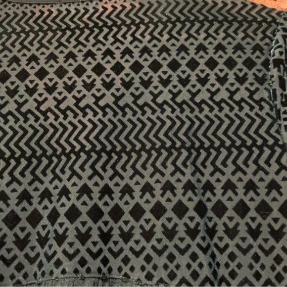 Meadow Rue Anthropologie Surya Emerald Velvet Lace Top Button Front XS - Picture 7 of 7